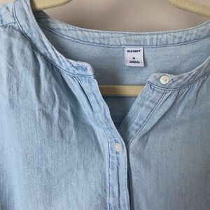 Old Navy Light Blue Denim Shirt